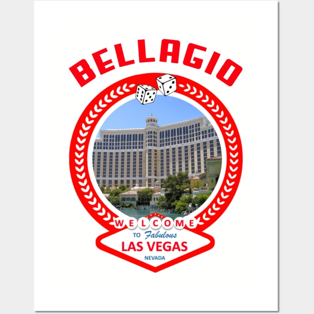 BELLAGIO Hotel And Casino Las Vegas Nevada Wall Art by SartorisArt1